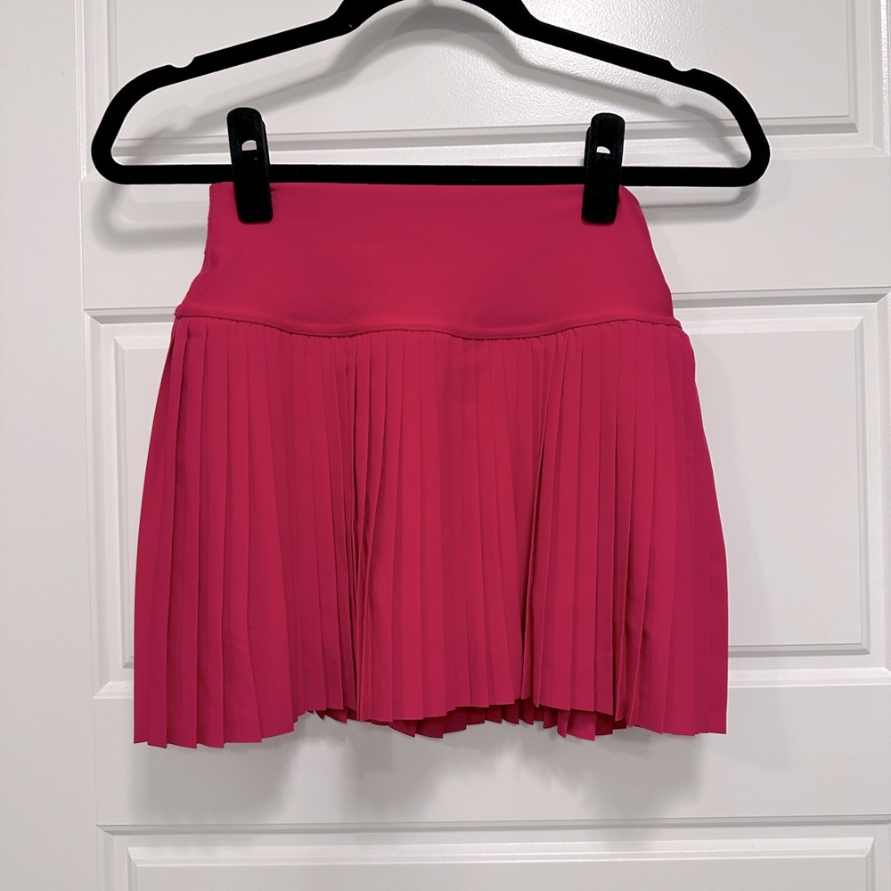 Alo grand slam tennis skirt, pink, size small